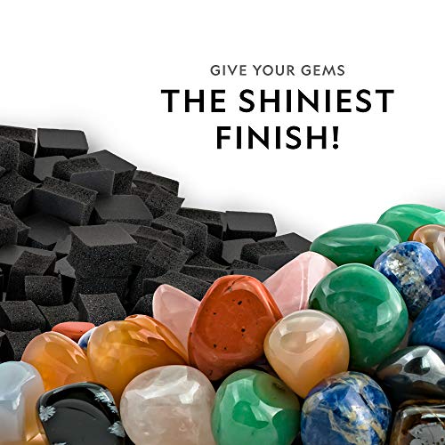 NATIONAL GEOGRAPHIC Rock Tumbling Media GemFoam Reusable Rock Polisher Foam, Use After Rock