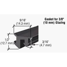CCRL 3/8" Roll-In EPDM Gasket - 500 ft Roll