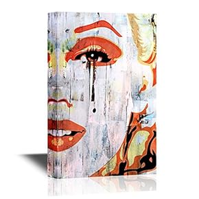 Canvas Wall Art - Marilyn Monroe Portrait in Oil Painting Style - Gallery Wrap Modern Home Art | Ready to Hang - 12x18 inches