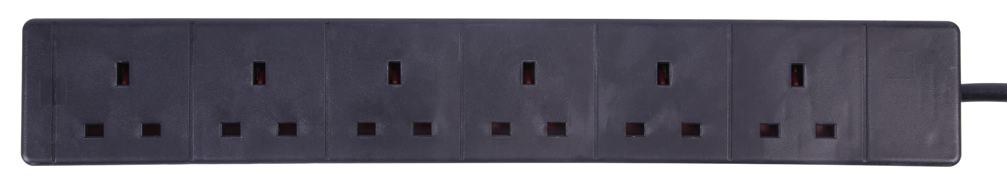 Pro Elec PELB1712 6 Gang Extension Lead, 5m Black