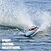 HELIFAR Velocity RC Boat, Remote Control Boats for Pools and Lakes, High Speed Boat 20MPH, 180 Degree Flipping, RC Racing Boat Toys for Adults & Kids, Blue