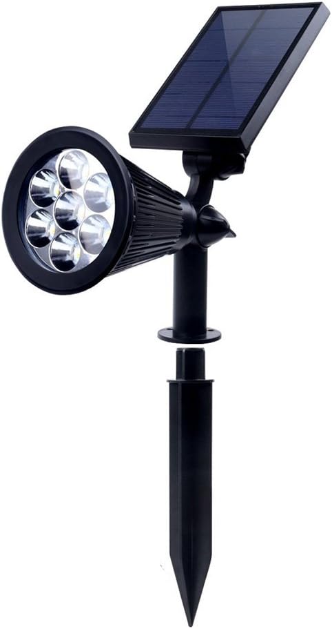 Solar Garden Lights, KAWOTI 7 LED Solar Spot Light Bright & Dark Auto On/Off In-ground Light for The Yard Patio Lawn Landscape Lighting Outdoor Waterproof Security (Changing Color) (Colorful)