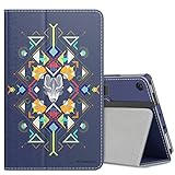 MoKo Case for All Amazon Fire 7 Tablet (7th Generation, 2017 Release Only) - Slim Folding Stand Cover Case for Fire 7, Wolf Totem (with Auto Wake/Sleep)