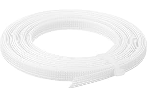 Boning for Sewing, 5 Yards 6mm - Polyester Sew-Through Low-Density Corset Boning for Wedding Dress, Bridal Gown,White