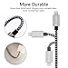 iPhone Charger Cables, HW 3PACK 3FT/6FT/10FT Lightning Cable,8 Pin Nylon Braided Charger Cable Charging Cord Certified for iPhone X/8/8 Plus/7/7 Plus/6s/6s Plus/6/6 Plus,iPad/Air/Mini (Black Gray)