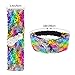 Beinou Sequins Mermaid Headband Glitter Sequins Sport Headbands for Girls Non Slip Velvet Lined Sparkly Hairband Hair Style Accessories Pack of 9