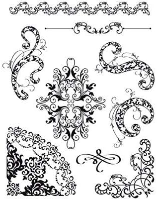 Viva Decor 14 x 18 cm Frills Silicone Stamp,