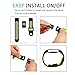 Band for Fitbit Charge 2 Heart Rate, Replacement Fitness Accessory Wristband (Z01-Black,Lime, Small)