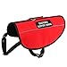 Plutus Pet Emotional Support Dog Vest with Reflective Straps,Bright Red Fabric&Mesh Harness with 2 Free Removable Embroidery Emotional Support Animal Patches,XS,Girth 14-18