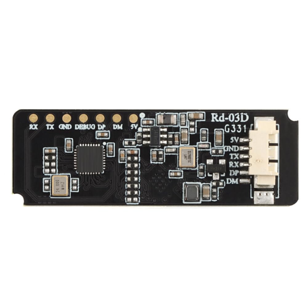 Luwqceu Rd-03D 24G Multi-Target Human Motion Trajectory Localization and Tracking Radar Module On-Board PCB Antenna