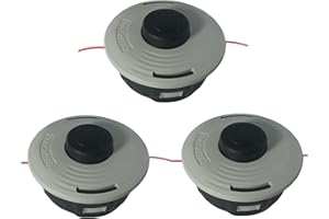 CARBURIONIX 3PACK 27-2 25-2 Weed Eater Trimmer Head for Stihl AutoCut 27-2 FS85 FS90 FS90r FS70r FS55 FS55r FS56rc FS91R FS100RX FS110 FS120 FS130 FS131 FS240 String Trimmer Replace Parts,Bump Head (10x1.0 LHF)