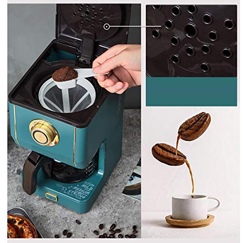 LTLWSH Kaffeemaschine, Einstellbare Kaffeekonzentration mit 650 ML Fassungsvermögen Glas-Kaffeeautomat 600 watt… – Bild 4