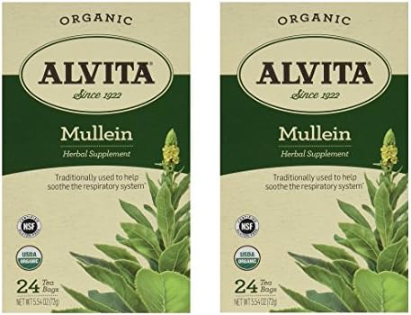 Alvita Tea Mullein 24 Tea bags (Set of 2)