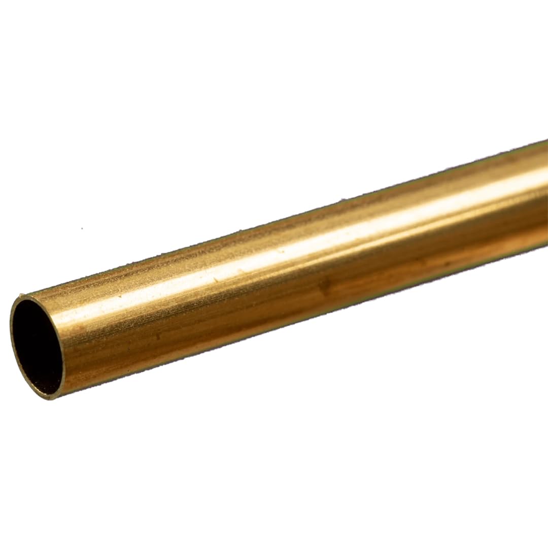 K & S Precision Metals 8133 Round Brass Tube, 5/16" X 12"
