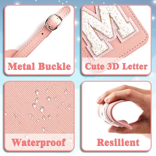 Anntry Custom Luggage Tags for Suitcases,PU Leather Luggage Tag with ID Tag and Total Privacy Protection Travel Game Accessories