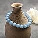 Soothing Bracelet - Natural Aquamarine bracelet - Bring Positive Energy - Peace - Youthfulness Bracelet - Crystal Stone Bracelet for Everlasting Joy