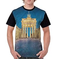 BlountDecor Fashion T-Shirt,Brandenburg Gate Fashion Personality Customization