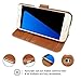 Galaxy S7 Case, TANNC Flip Leather Wallet Phone Case [Layered Dandy] - [Card Slot][Flip][Wallet] - for Samsung Galaxy S7 Devices - Brown