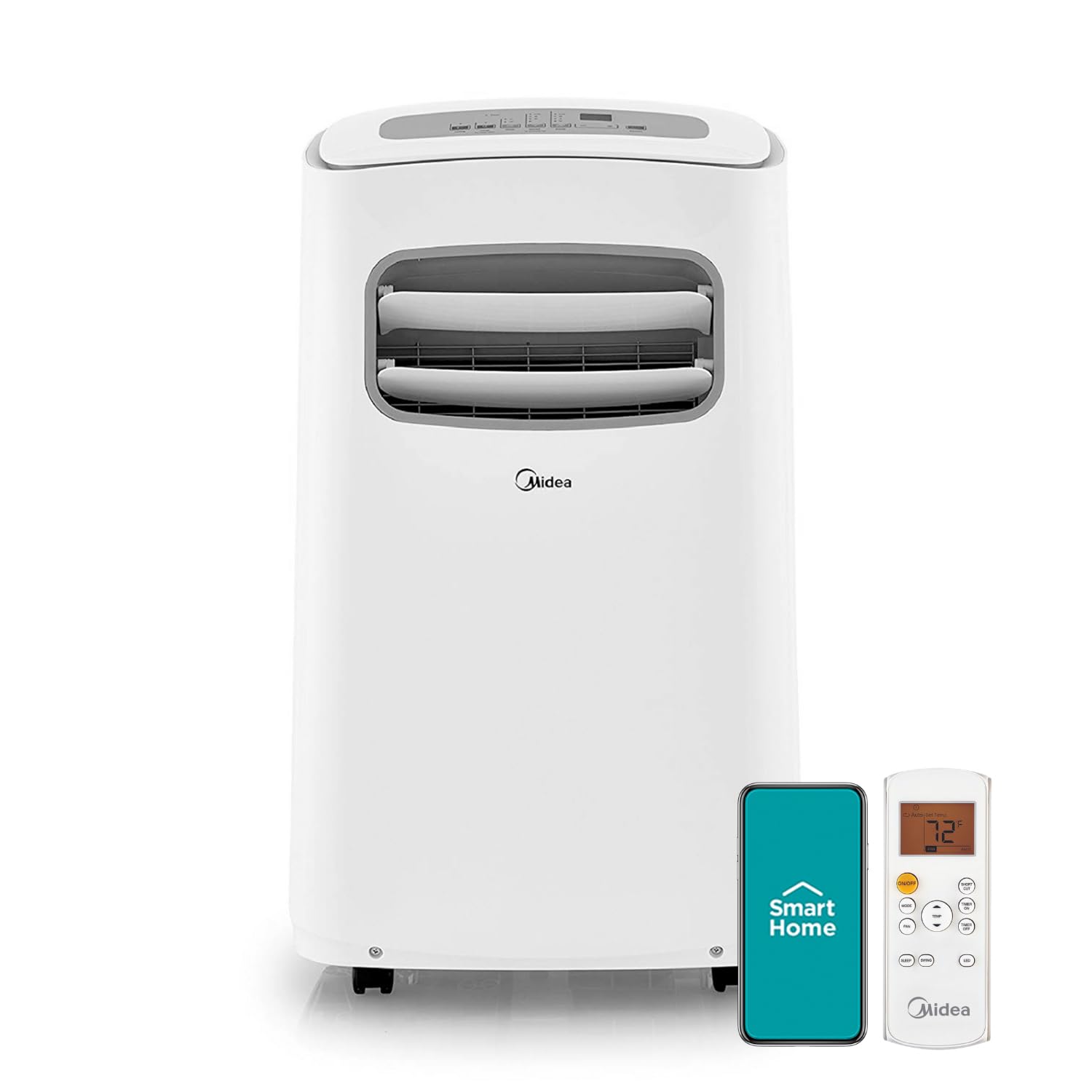 Photo 1 of ***PARTS ONLY****Midea 10,000 BTU ASHRAE (5,800 BTU SACC) Portable Air Conditioner, Cools up to 200 Sq. Ft., with Dehumidifier & Fan mode, Control with Remote, Amazon Alexa & Google Assistant, Easy-to-use and Install