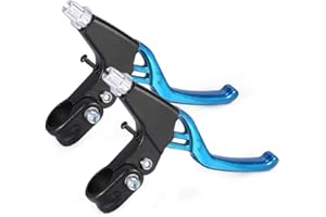 Bike Brake Level Handles,1 Pair ycle Brake Levers Aluminium Alloy Mountain Bike Cycling Brake Level Handles ycle Accessory(4 