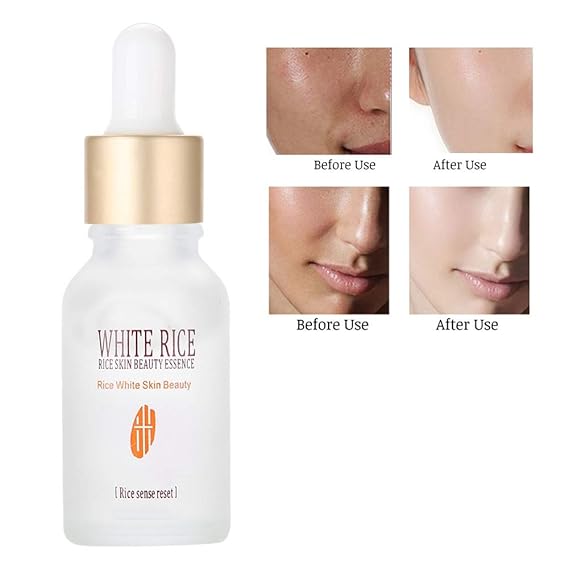 Amazon Com Facial Serum Essence White Rice Skin Care Deep Moisturizing High Hydrating Skin Nourish Face Dark Spot Correction Anti Aging Firming Smooth Skin 15ml Beauty