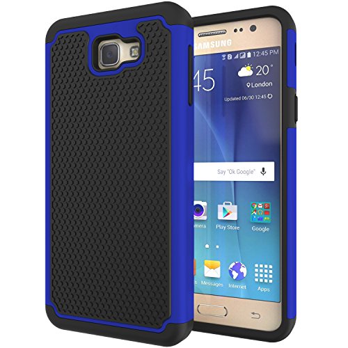 Galaxy On5 2016 Case,Galaxy J5 Prime Case,ANLI(TM) [Shock Absorption] Hybrid Dual Layer Armor Protective Case Cover for Samsung Galaxy On5 2016/J5 Prime/G570 Deep Blue