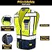 KwikSafety - Charlotte, NC - SHERIFF Safety Vest [Multi-Use Pockets] Class 2 ANSI OSHA High Visibility Vis Reflective Heavy Duty Solid Mesh Zipper HiVis Construction Surveyor Work Men/Blue Medium