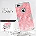iPhone 7 Plus Case, Anna Shop Studded Rhinestone 3in1 Shockproof Hybrid [Heavy Duty] Full body Protective Case, Hard PC+Silicone Protective High Impact Defender Case Cover For Apple iPhone 7 plus