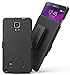Galaxy Note 4 Holster: Stalion Secure Shell Case & Belt Clip Combo with Kickstand for Samsung Galaxy Note 4 (Jet Black) 180° Degree Rotating Locking Swivel + Shockproof Protection