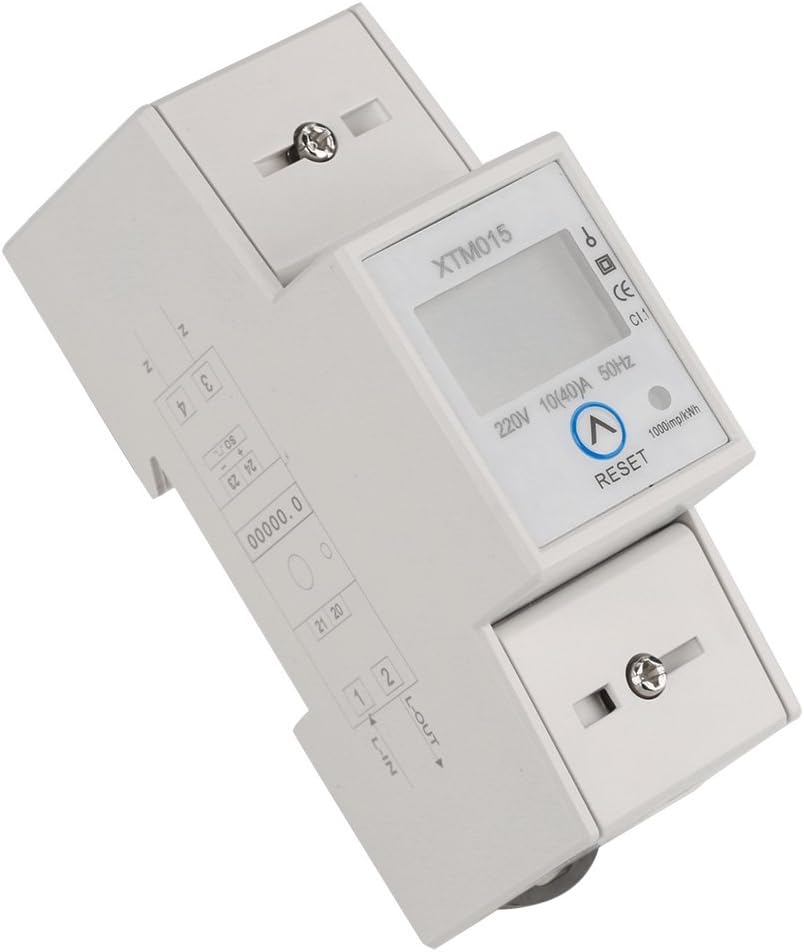 220V Digital 10(40)A DIN-Rail Electric Meter Din R... - Grandado - View #6