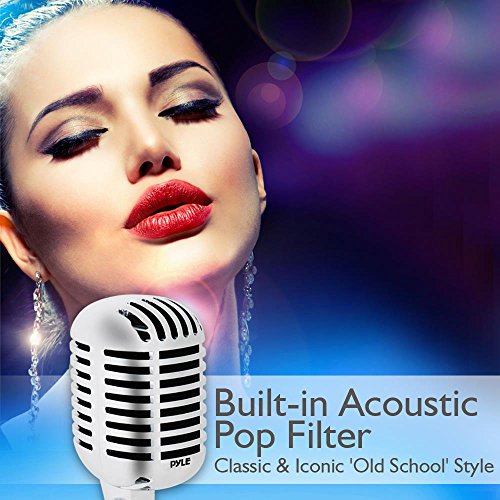 Pyle Classic Retro Dynamic Vocal Microphone Old Vintage Style