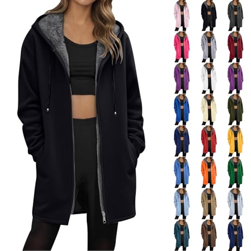 Angxiwan Boyfriend Cardigan Cardigans for Women UK Fleece Chunky Cable Knit Casual Open Front Jumpers with Pockets Zip up Waterfall Autumn Sweaters Women for UK