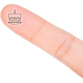 Cake Planner Stickers, 120 Clear Happy Birthday Cake Planner Labels Scrapbooking Crafting Sticker