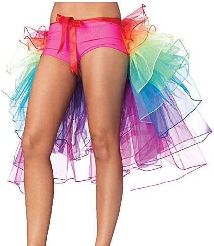 Layered Organza Rainbow Bustle Skirt Costume Accessory