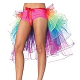 Mystiqushapes Women's Costumes Layered Organza Rainbow Bustle Skirt