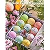 PUURVSAS Homasy Floral Sea Bath Bomb Gift Set, 12Pcs Bath Bomb Set for Women, Kids, Rich in Essential Oil, Sea Salt…