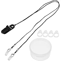 FOMIYES Hearing Amplifier Anti Loss Lanyard with Clip for Adults and Seniors Lightweight Secure Retention