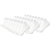 AND1 Men's Socks - Athletic Cushion Quarter Cut Socks (24 Pack)