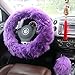 Ogrmar Winter Warm Faux Wool Steering Wheel Cover with Handbrake & Gear Shift Cover for 14.96