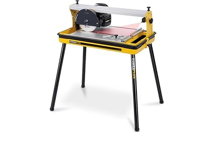 Fliesenschneidemaschine Fliesenschneider Nassschneider 600W mit Laser, Diamant-Trennscheibe und Wasserbehälter - Art. POWX240