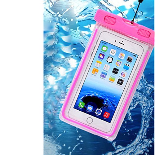 Universal Waterproof Case, CaseHQ 1Pack Clear Transparent Cellphone Waterproof, Dustproof Dry Bag With Neck Strap for iphone 7,7 Plus,6S,6S Plus,google pixel,and All Devices Up to 5.6 Inches