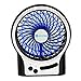 BENGOO Mini Desk Fan Portable Personal Cooling Fan USB Fan with Light Mode Powered by Rechargeable Battery for Office Baby Stroller Outdoor Use (Remove the Plastic film in the Battery Case before Use)