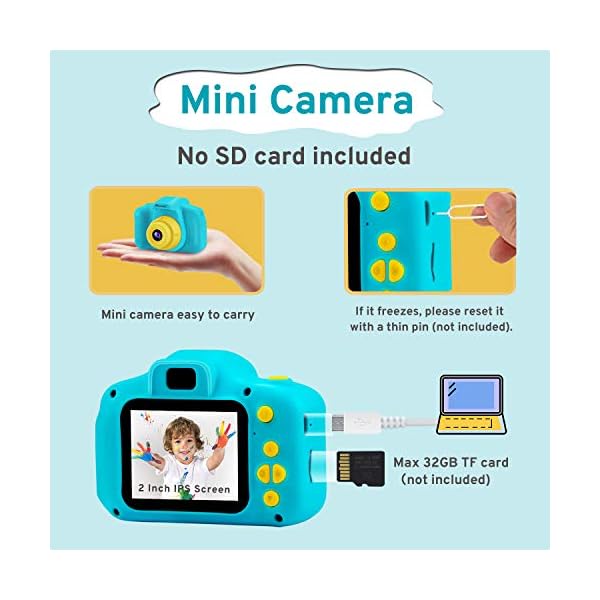 PROGRACE-Kids-Camera-Children-Digital-Cameras-for-Boys-Girls-Birthday-Toy-Gifts-4-12-Year-Old-Kid-Action-Camera-Toddler-Video-Recorder-1080P-IPS-2-Inch PROGRACE Kids Camera Boys & Girls Toys - Children Digital Camera for Kids Age 3 4 5 6 7 8 9 10 Year Old Birthday Boys…