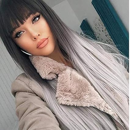 Parrucca Da Donna Con Capelli Biondi Neri Parrucca Da Donna