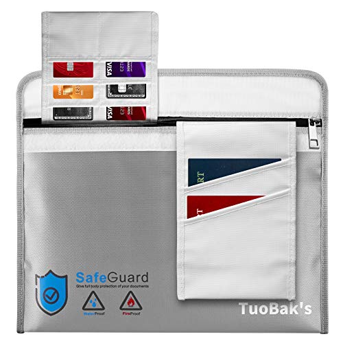Fireproof Document Box,Hard Case Fireproof Document Organizer with Lock ...
