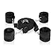 PhiloToys Under Bed Restraints, Cuff Bondage Kit Set Handcuffs Strap Sex Toys with Adjustable Soft Hand &Leg Cuffs, Easy Access Portable for Sizes of Mattress for Couples, Black