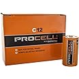 DURACELL Procell Batteries, Non-Rechargeable Alkaline, 1.5 V, C DURPC1400