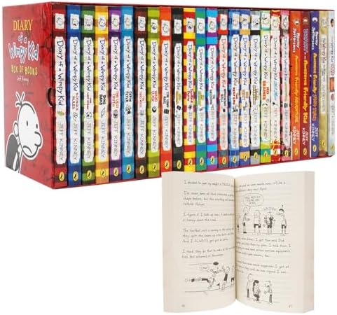 JINGH Diary of a Wimpy Kid Books 1-16 Full Set 8-12 Years