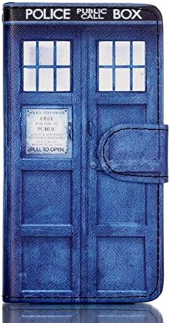 Iphone 7 Plus Wallet Case,Iphone 7 Plus Case - Tardis Blue Police Call Box Pattern PU Leather Wallet Case Stand Cover with Card Slots for Apple iphone 7 Plus