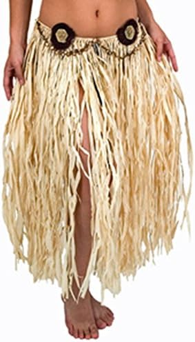 Raffia Hula Skirt with Pandan Rose Decorations